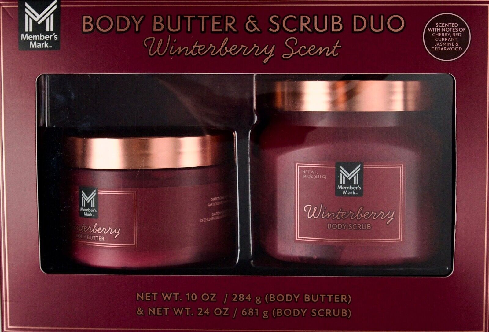 Member's Mark Body Butter and Scrub Duo, Winterberry Scent - Bellso